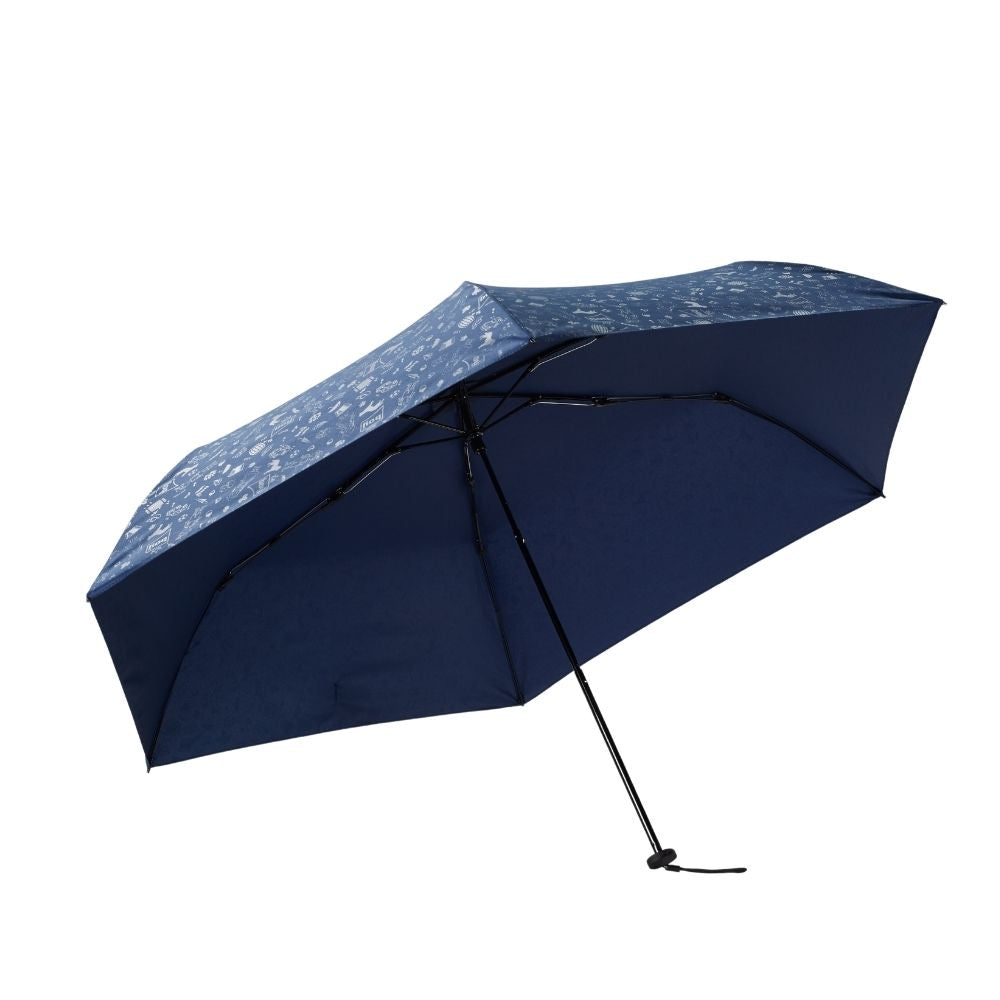 boy三折碳纖版極輕晴雨鉛筆傘- 藍色壓花– boy umbrella- HK