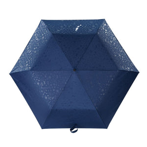 boy三折碳纖版 極輕晴雨鉛筆傘 - 藍色壓花