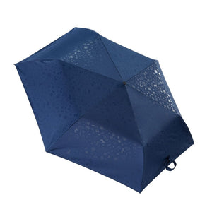 boy三折碳纖版 極輕晴雨鉛筆傘 - 藍色壓花