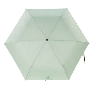 boy三折碳纖版 極輕晴雨鉛筆傘 - 淺綠壓花