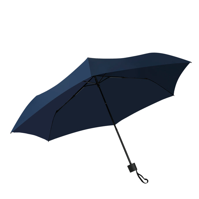 三折大傘面防風傘 - 藍色壓花格